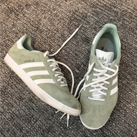 Adidas Gazelle Mint Green and White Sneakers - Picture 3 of 5